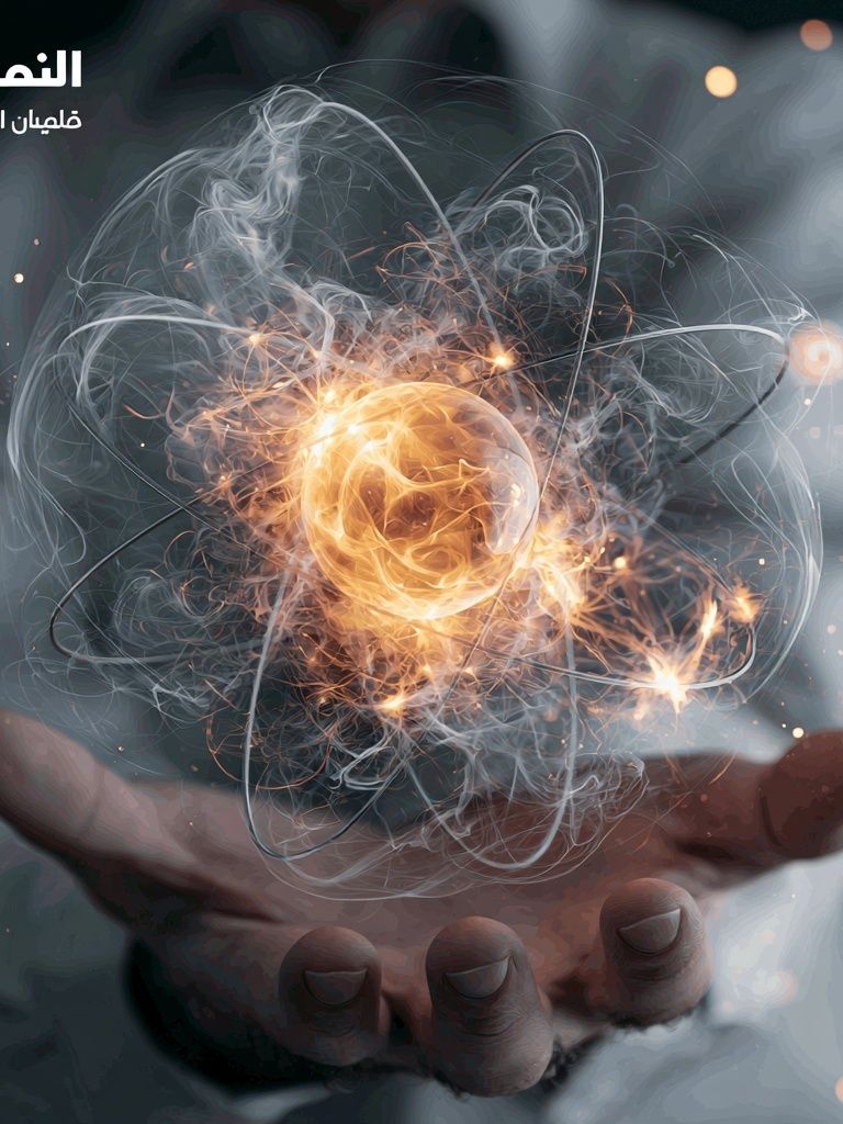 Atomic Energy Hand Poster. poster — illustration art