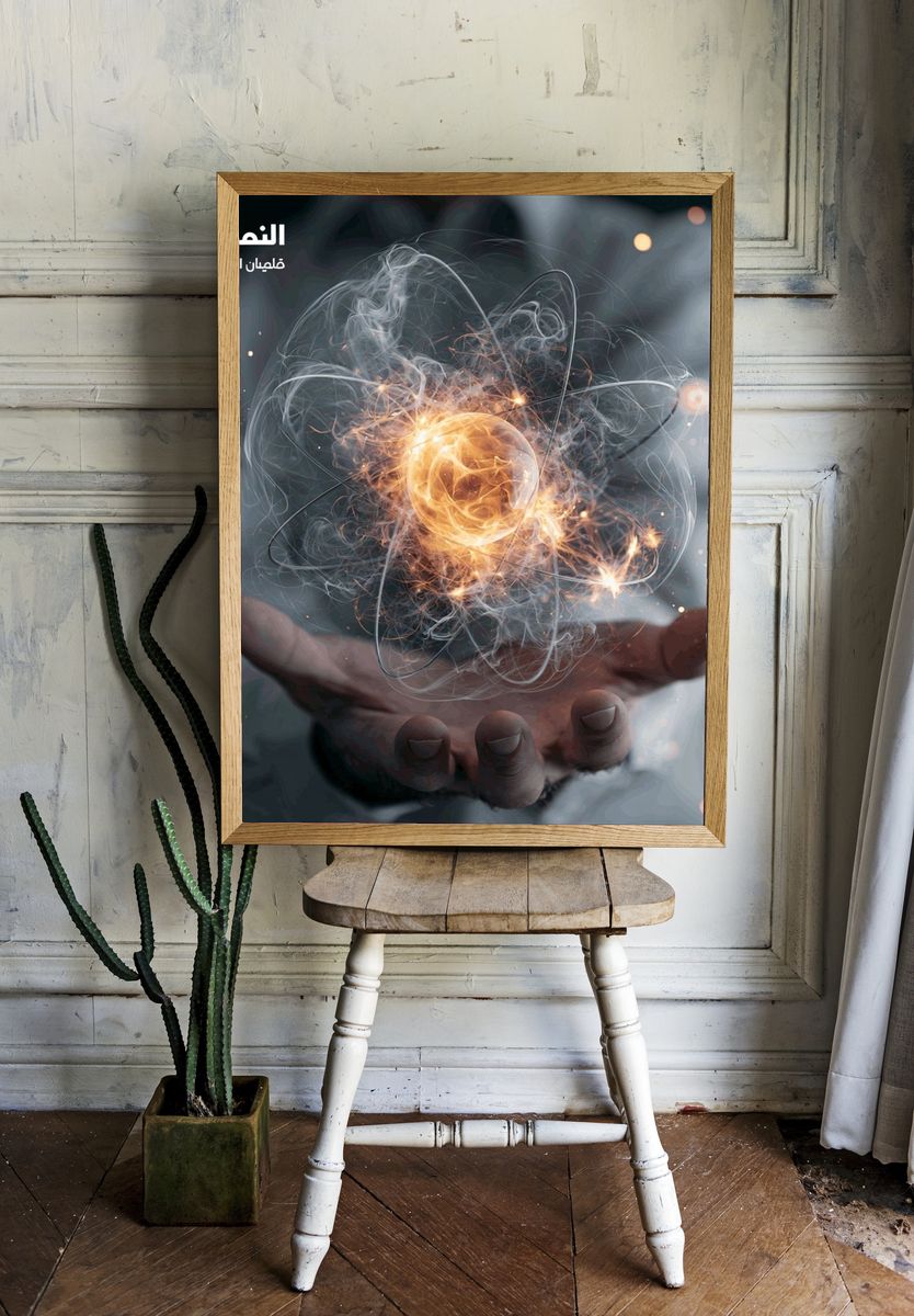 Atomic Energy Hand Poster. — room view 1