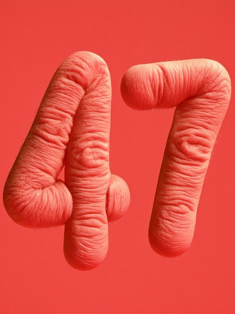 Surreal Number 47 Illustration Poster. poster detail