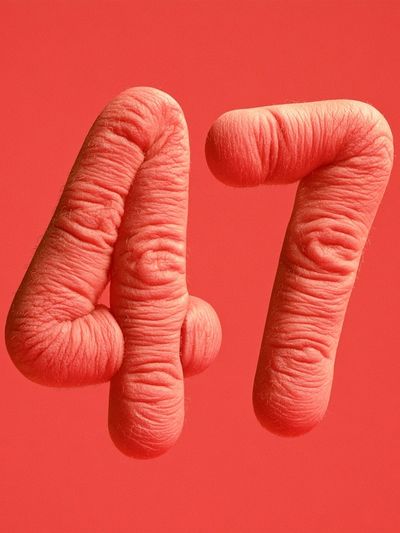 Surreal Number 47 Illustration Poster. poster