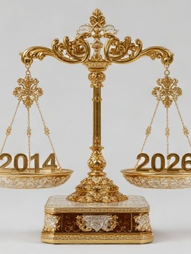 Golden Balance Scale Poster. poster detail