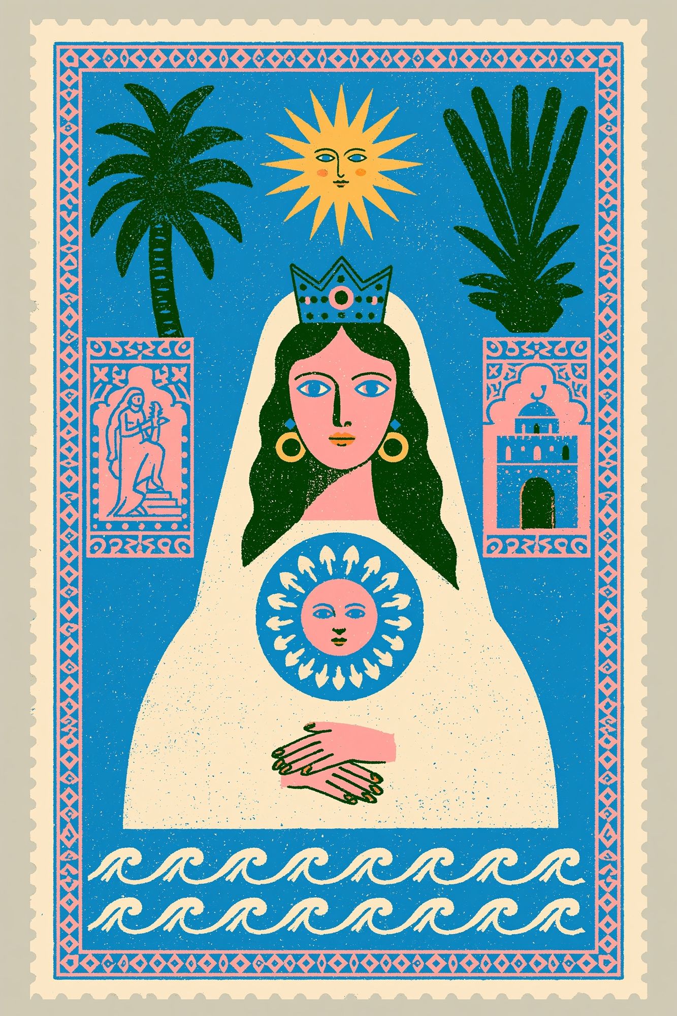 Mystic Queen Illustration Poster. poster detail