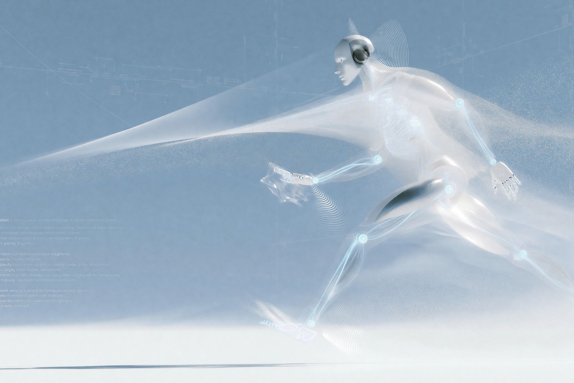 Futuristic Humanoid Motion Poster. poster detail