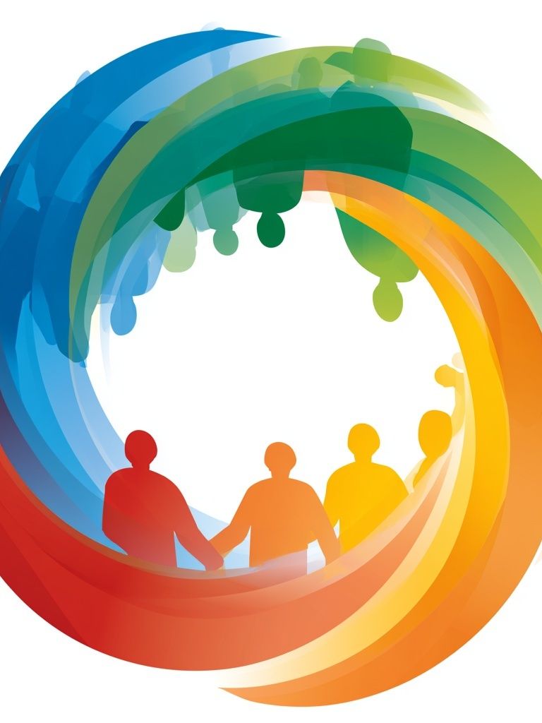 Rainbow Unity Abstract Poster. poster detail