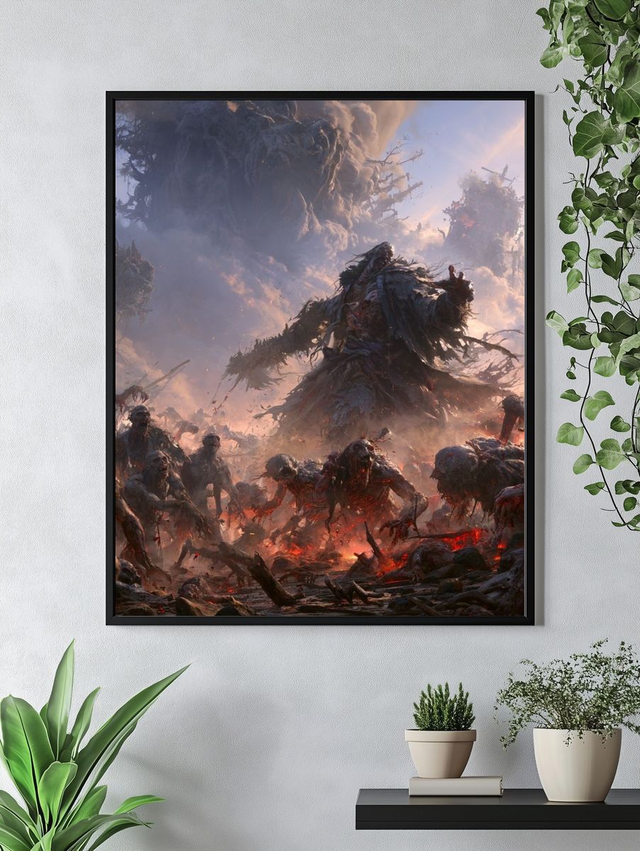 Apocalyptic Horde Fantasy Print. — room view 4