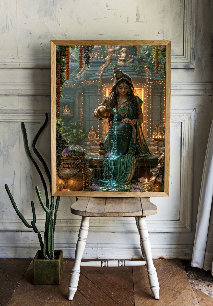 Temple Goddess Ritual Poster. room preview