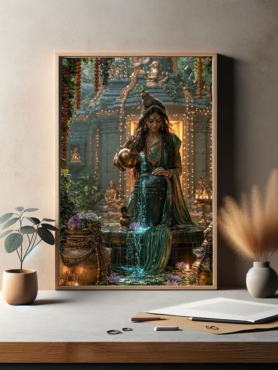 Temple Goddess Ritual Poster. — room view 2