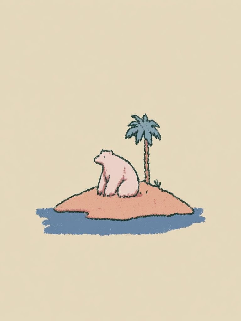 Bear Island Illustration Poster. poster — illustration art