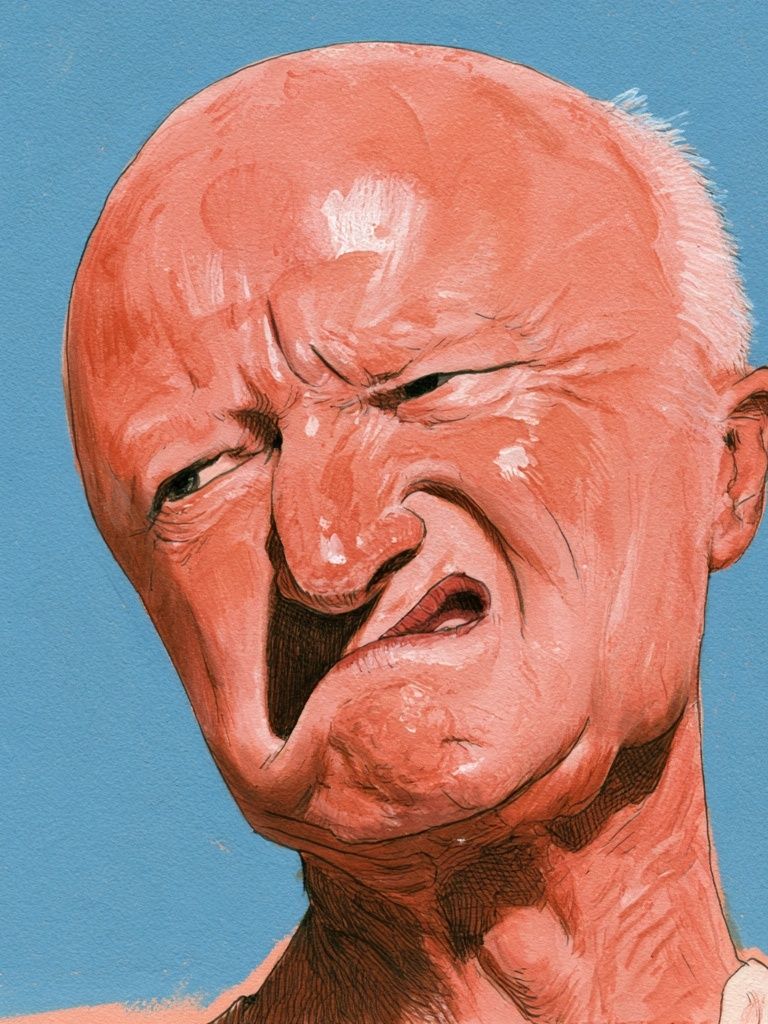 Expressive Portrait Illustration Poster. poster detail