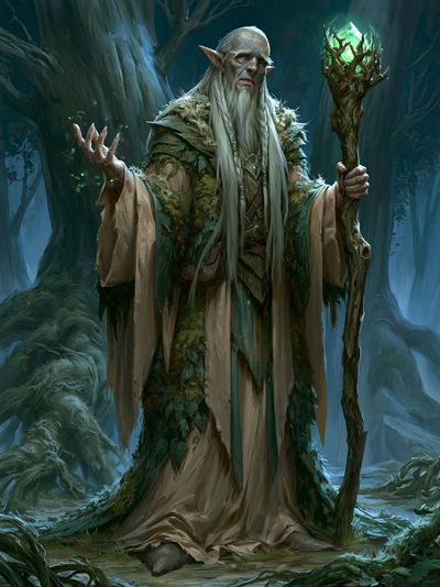 Forest Elder Fantasy Illustration Poster. poster print