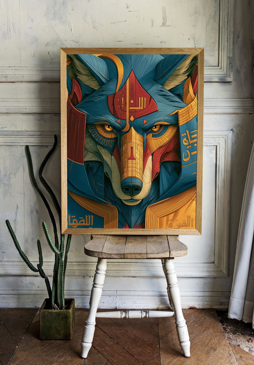 Anubis Egyptian Deity Poster. room preview