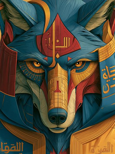 Anubis Egyptian Deity Poster.