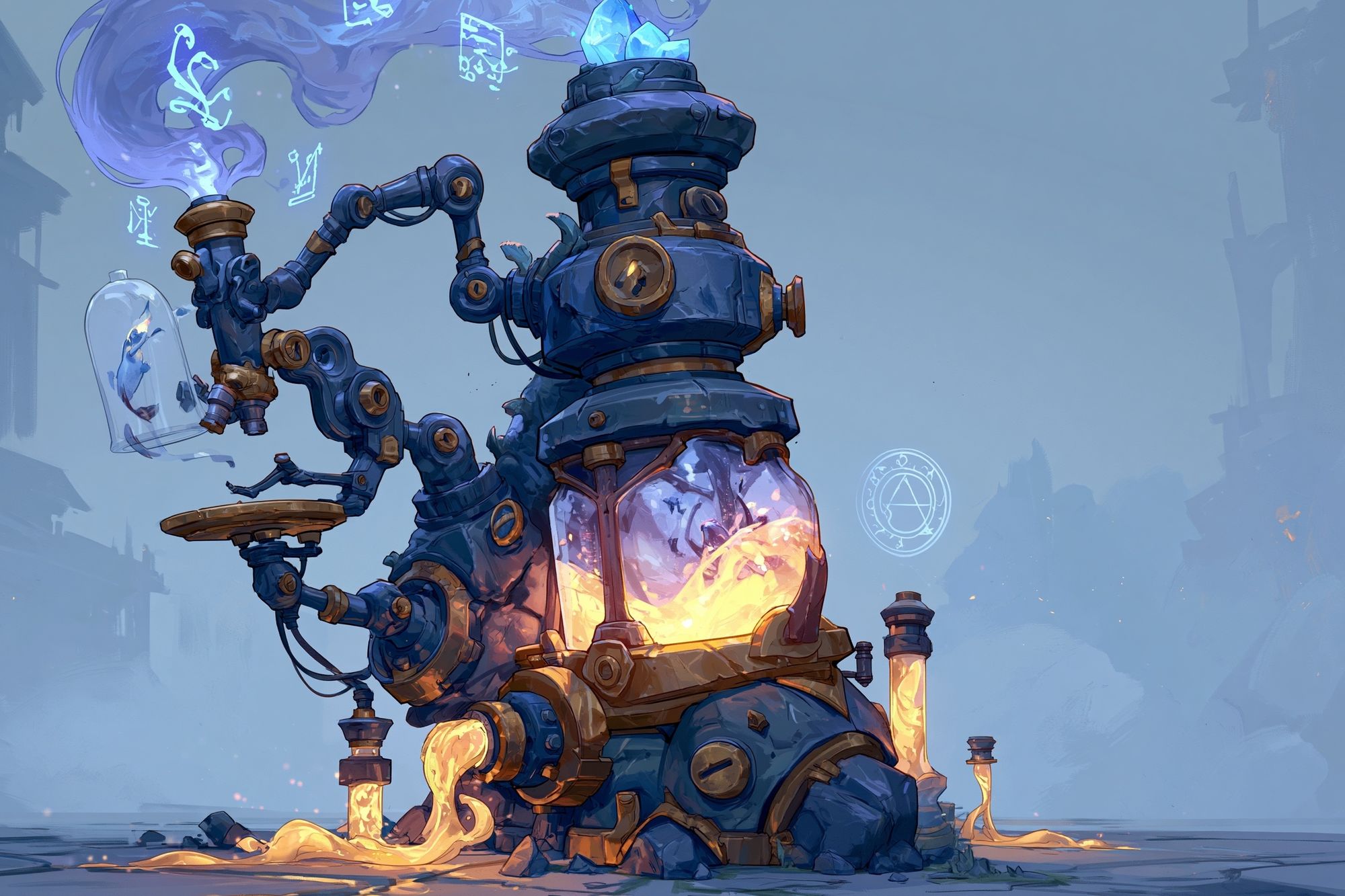 Arcane Alchemy Machine Print. poster detail
