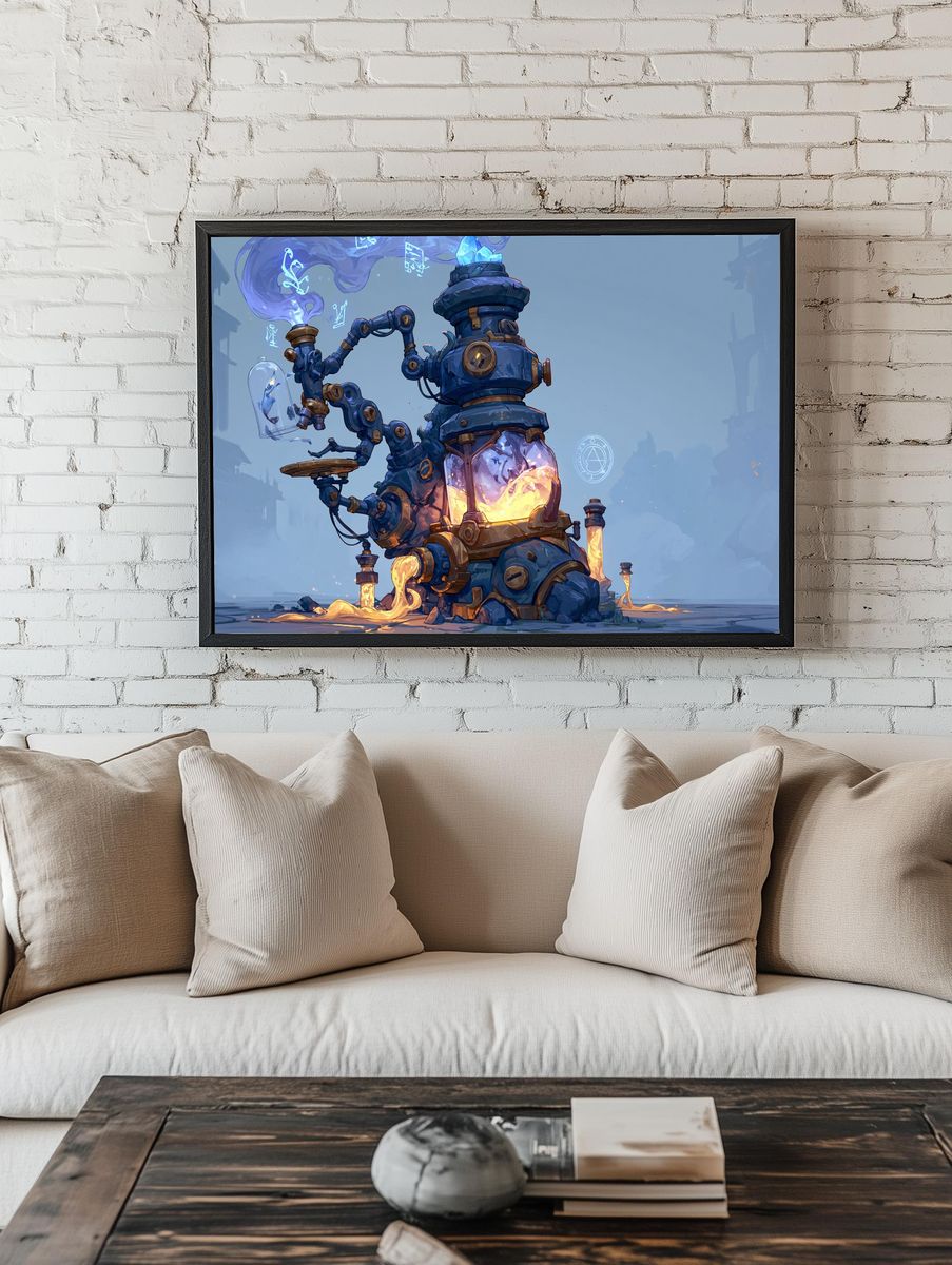 Arcane Alchemy Machine Print. room preview