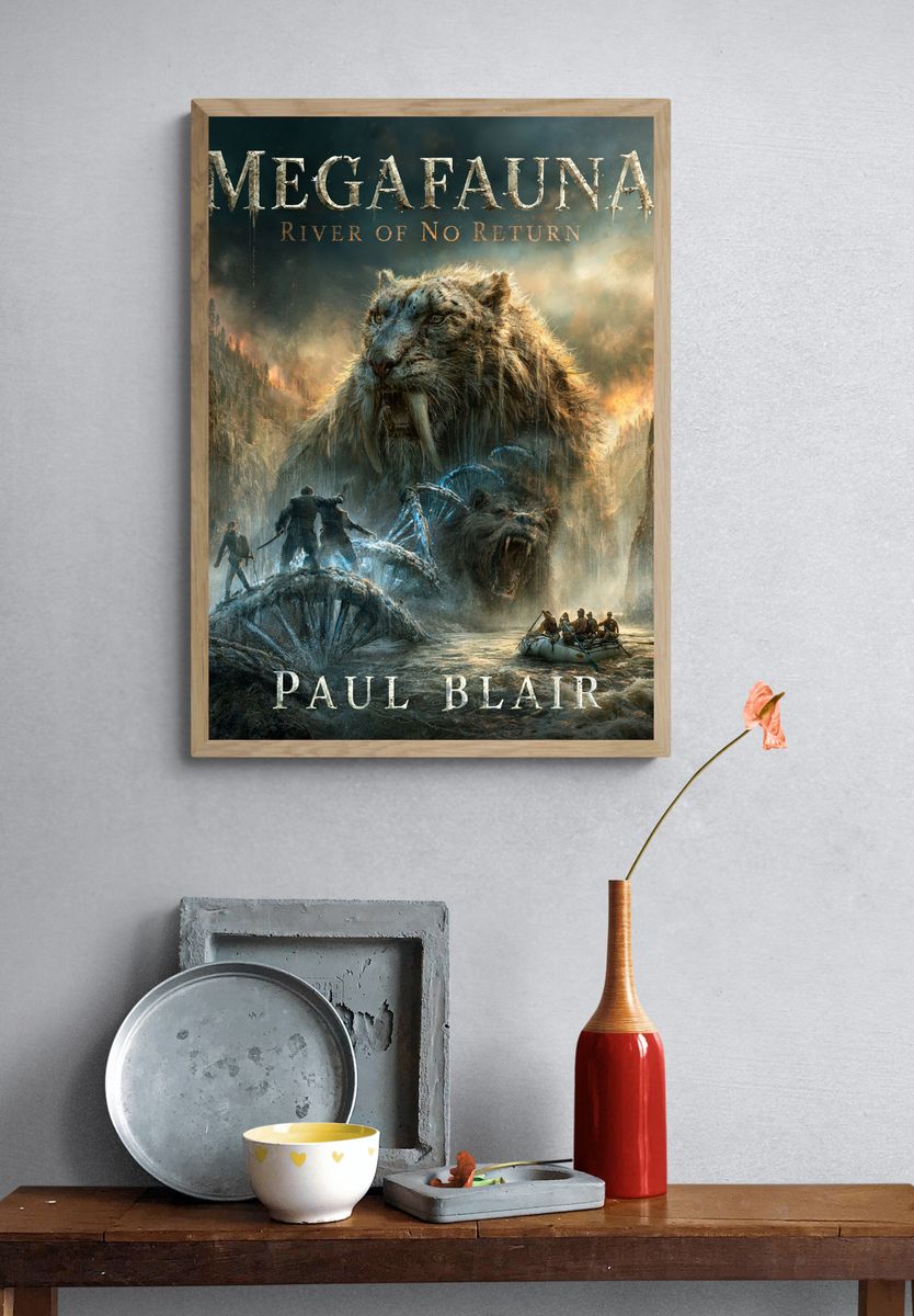 Megafauna River Fantasy Poster. — room view 3