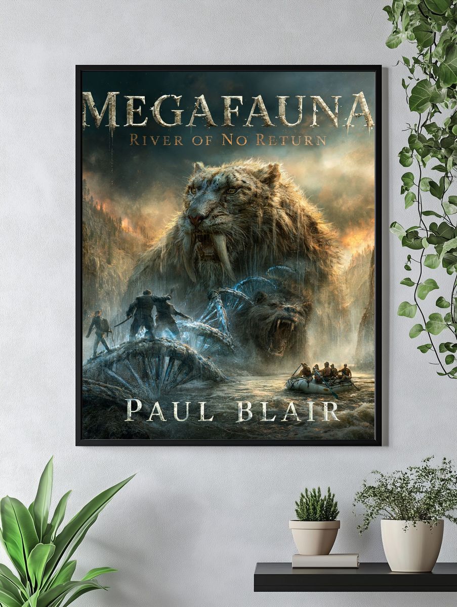 Megafauna River Fantasy Poster. — room view 4