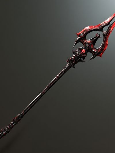 Demonic Spear Digital Art Poster. poster