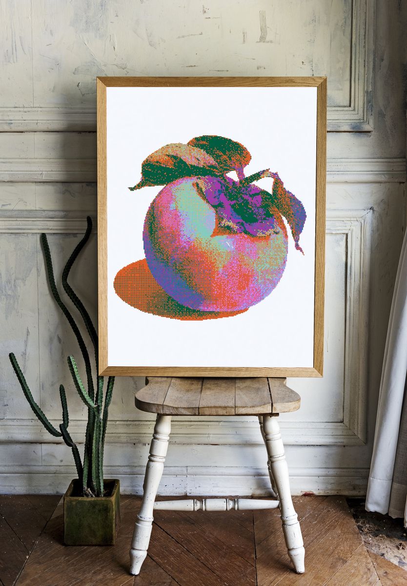 Pixel Fruit Still Life Poster. — room view 1