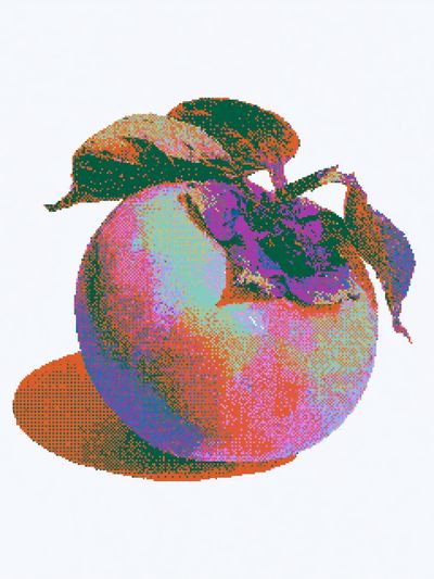 Pixel Fruit Still Life Poster. poster print