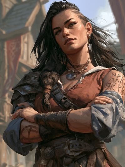 Warrior Woman Digital Art Poster.