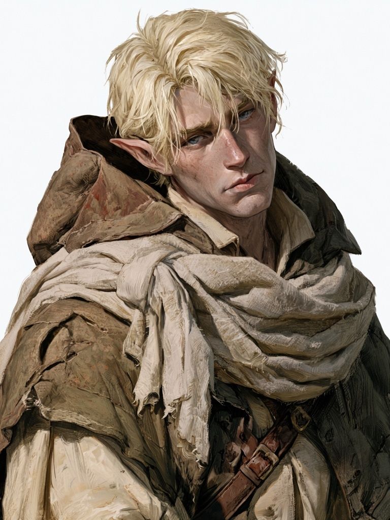 Elf Portrait Illustration Poster. poster detail