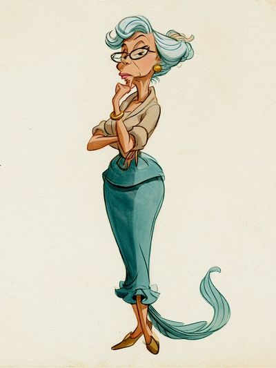 Elegant Woman Illustration Poster.