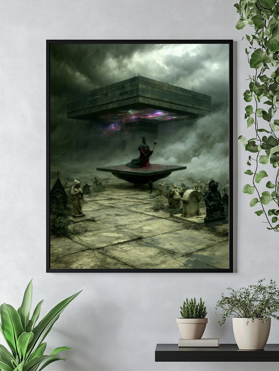 Surreal Monolith Ritual Poster. — room view 4