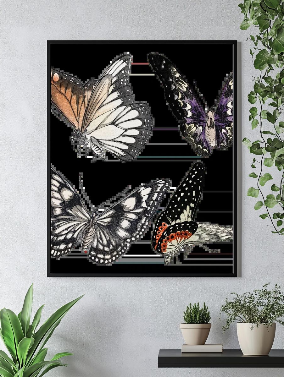 Elegant Geisha Portrait Print. — room view 4