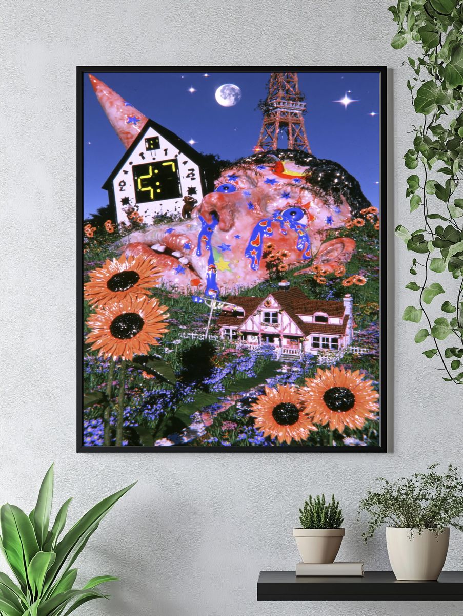 Surreal Dreamscape Illustration Poster. — room view 4
