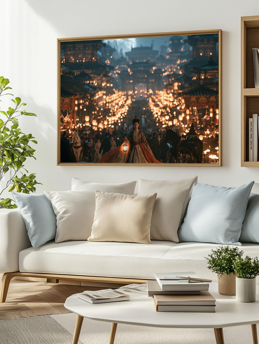 Lantern Festival Empress Fantasy Print. — room view 2