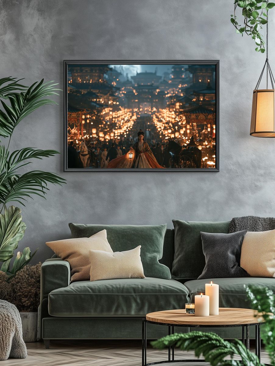 Lantern Festival Empress Fantasy Print. — room view 4