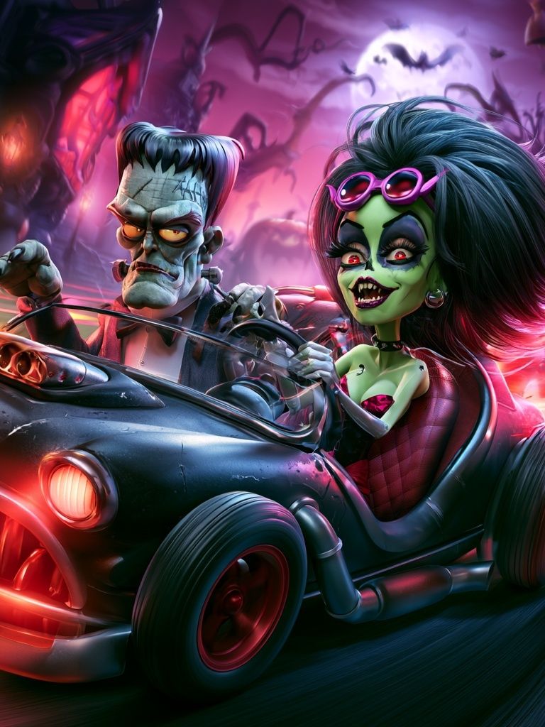 Monster Roadster — Illustration Print. poster — illustration art