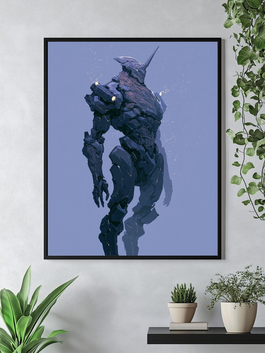 Mecha Titan Digital-Art Poster. — room view 4