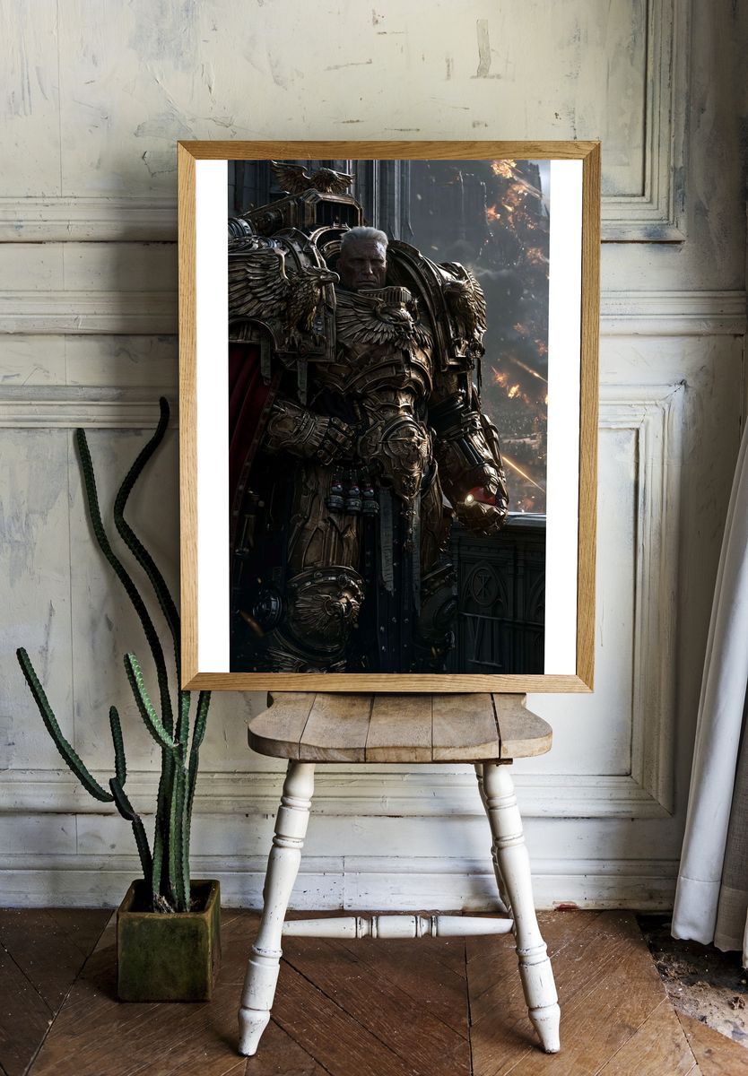 Armored Warlord Sci-Fi Poster. — room view 1