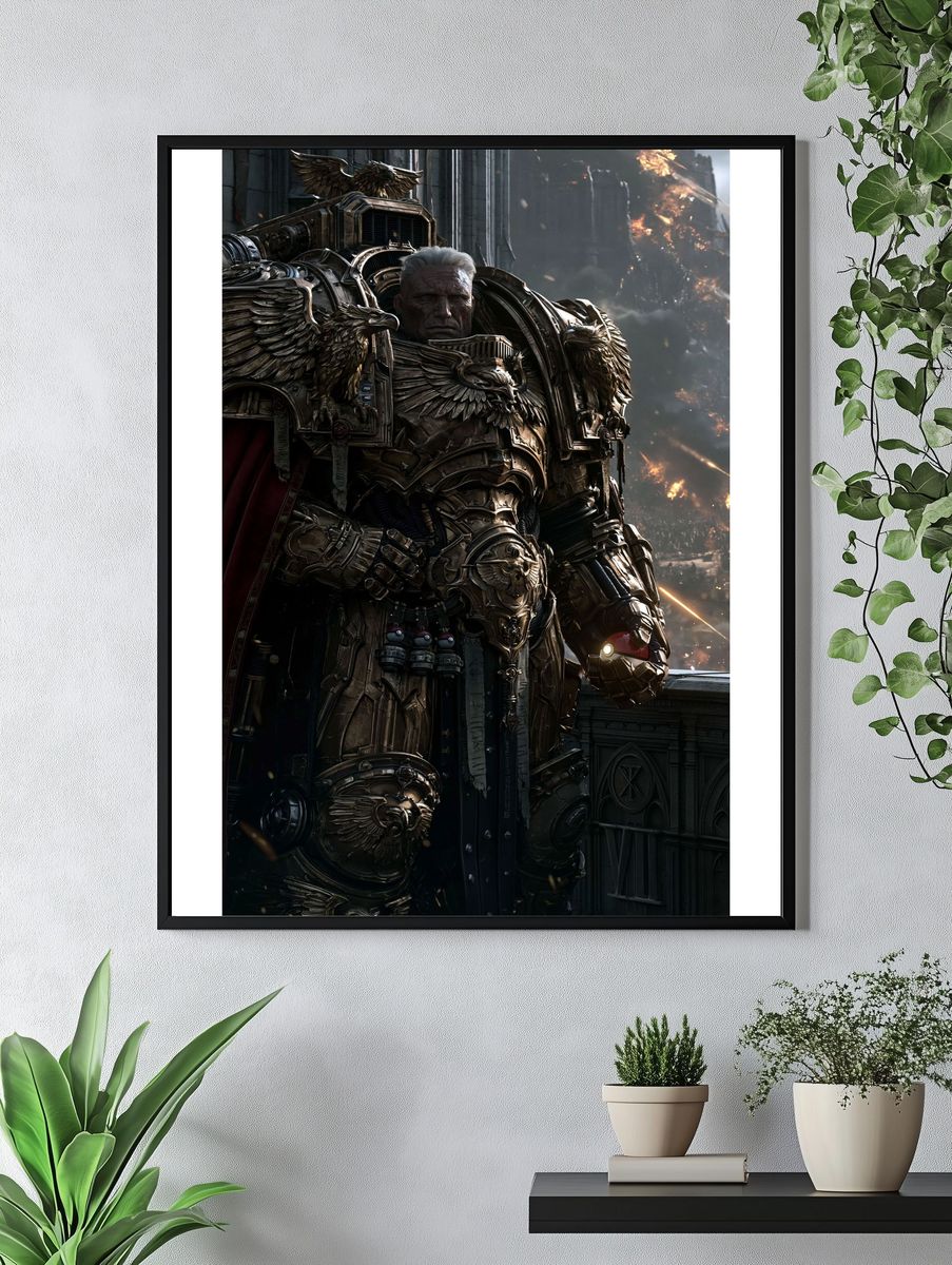 Armored Warlord Sci-Fi Poster. — room view 4
