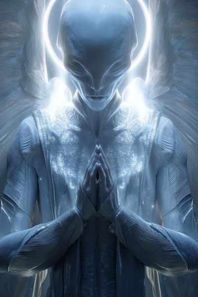 Celestial Angel Digital Art Poster. poster
