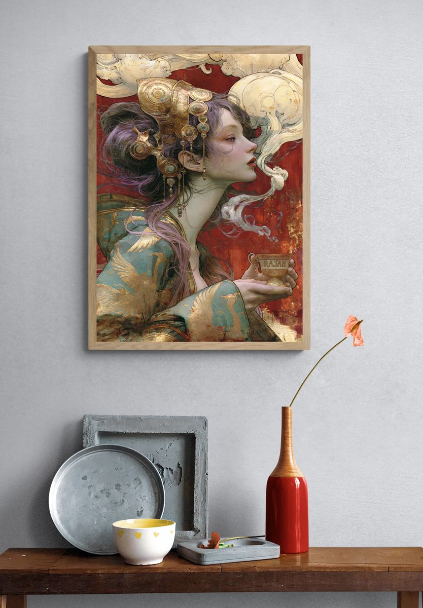Rajah Portrait Illustration Poster. — room view 3