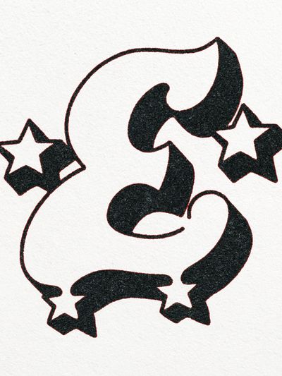 Starry Abstract Face Poster. poster