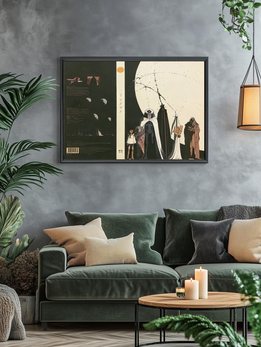 Surreal Moon Ritual Illustration Poster. — room view 4