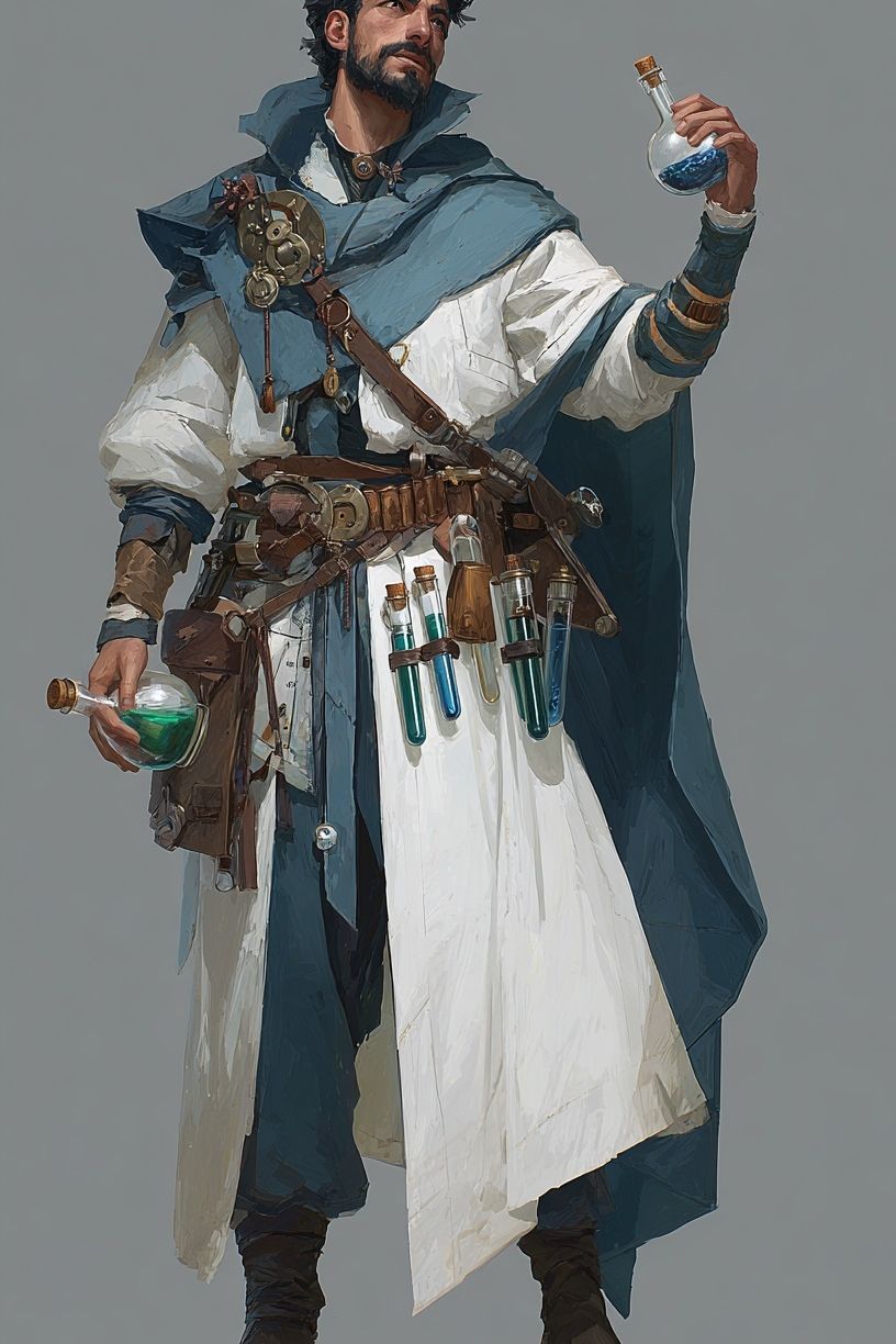 Alchemist Character Illustration Poster. poster detail