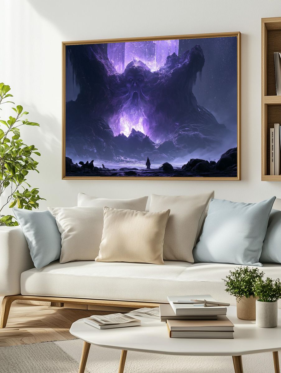 Cosmic Giant Digital Art Poster. — room view 2