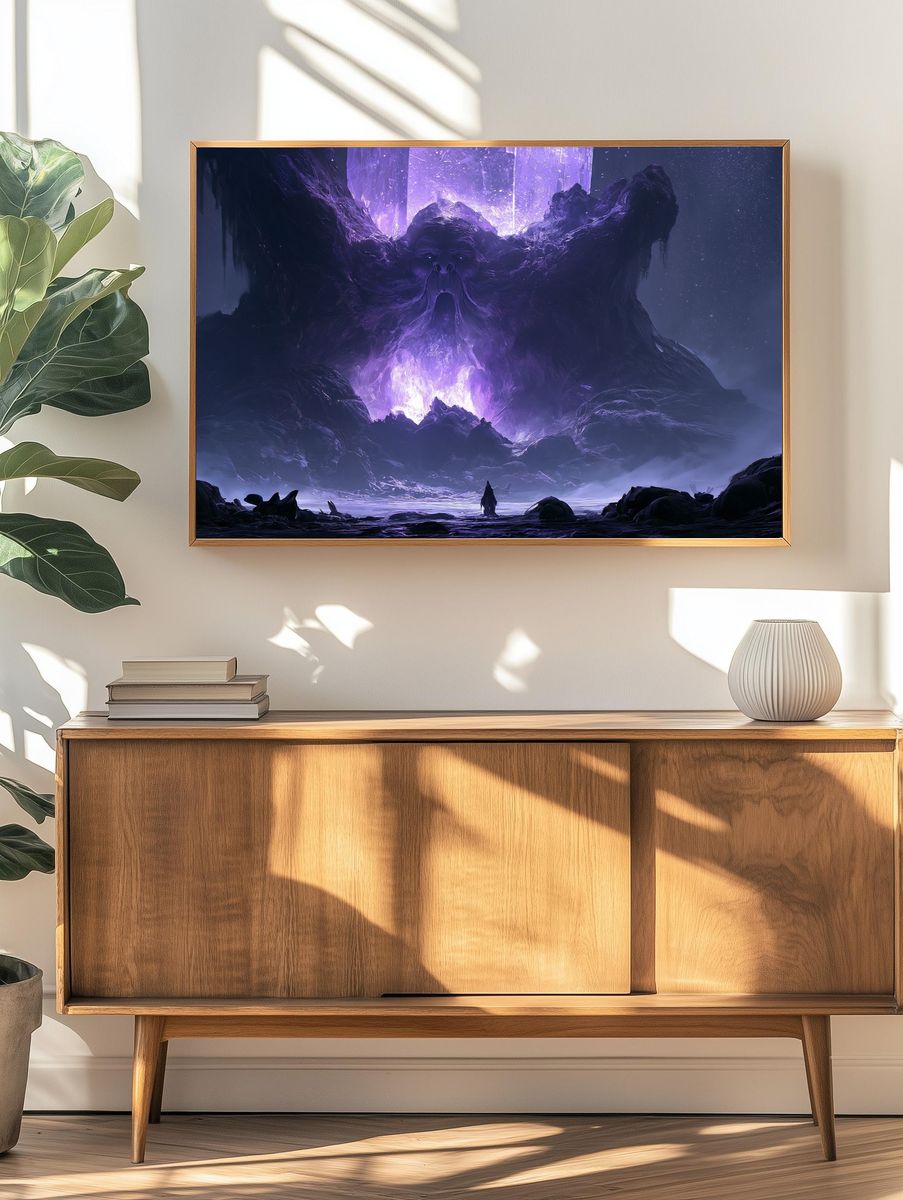 Cosmic Giant Digital Art Poster. — room view 3