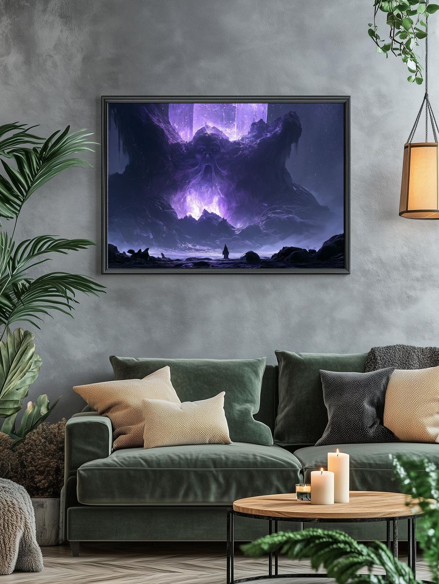 Cosmic Giant Digital Art Poster. — room view 4