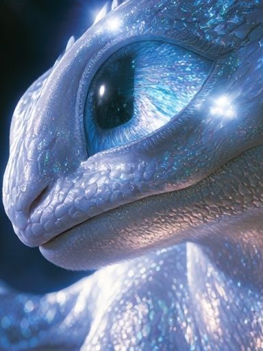 Crystal Dragon Portrait Poster. poster detail