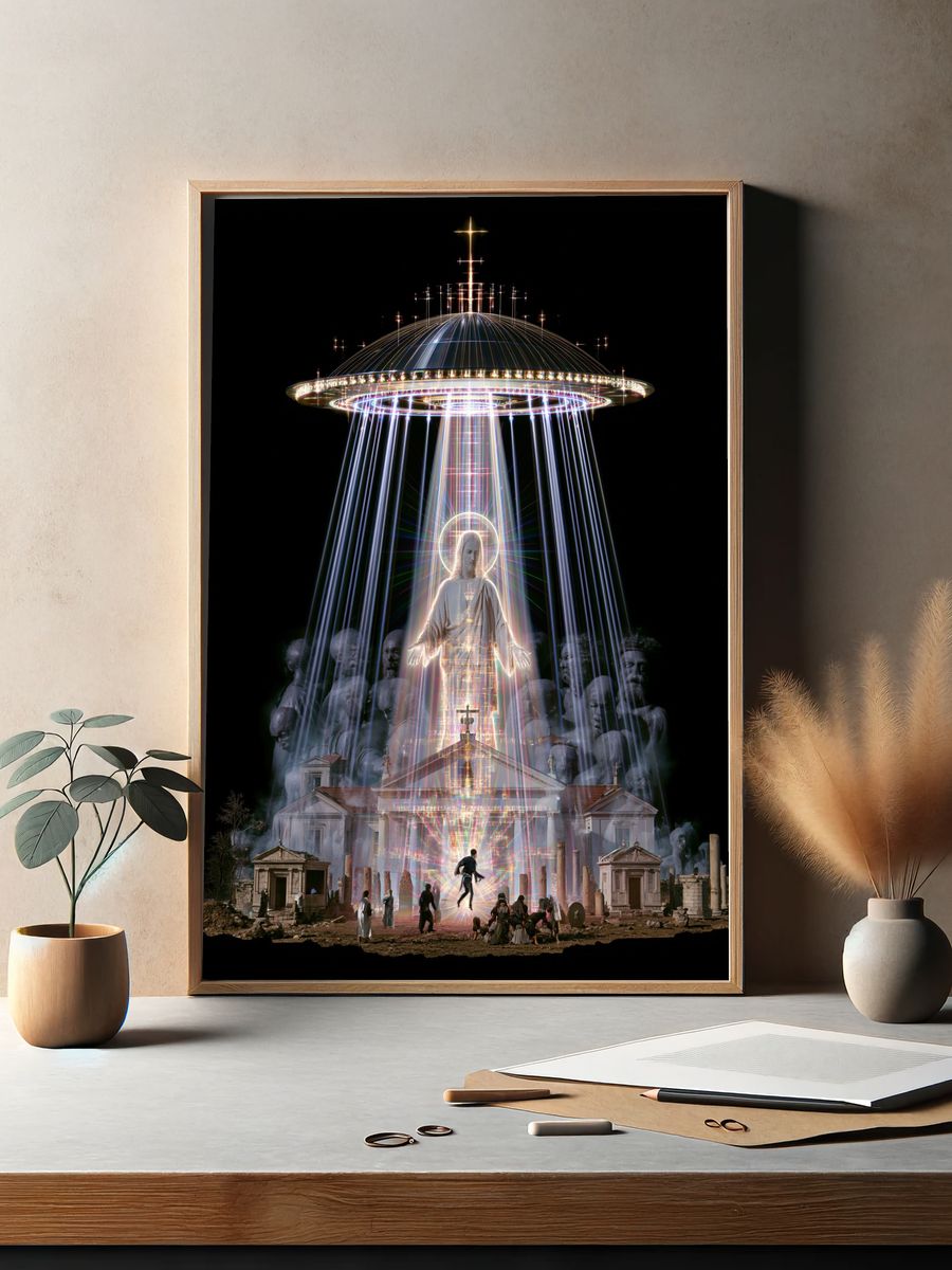 Celestial Ascension Sci-Fi Print. — room view 2