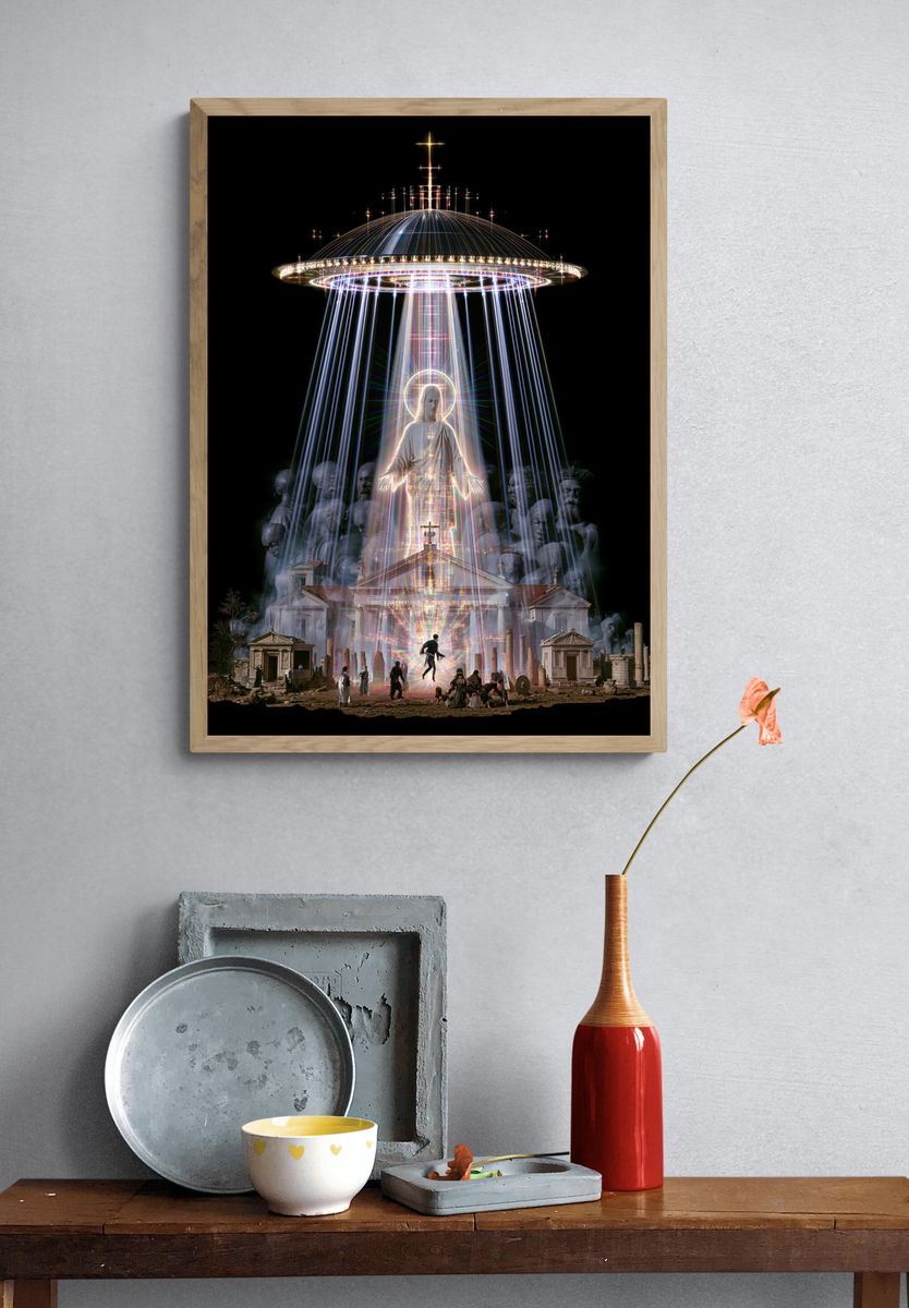 Celestial Ascension Sci-Fi Print. — room view 3