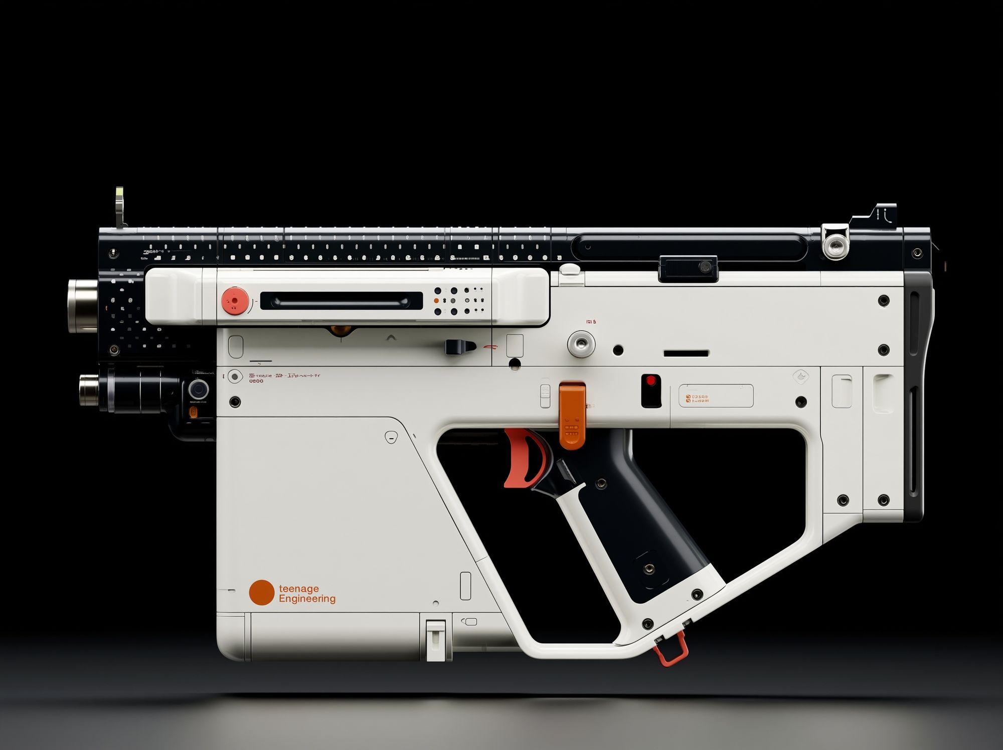 Futuristic Sci-Fi Blaster Print. poster — illustration art