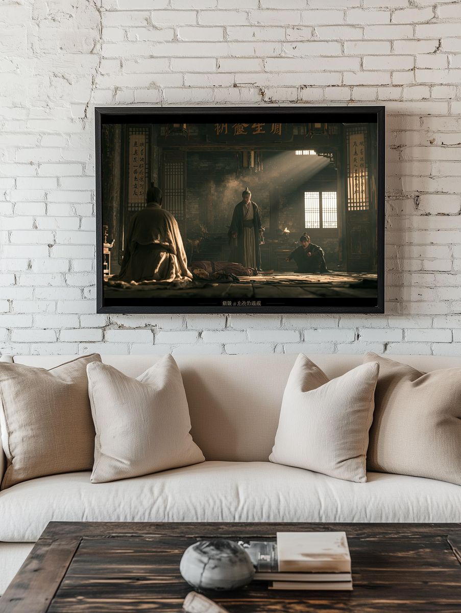 Ancient Martial Hall — Cinematic Print. room preview
