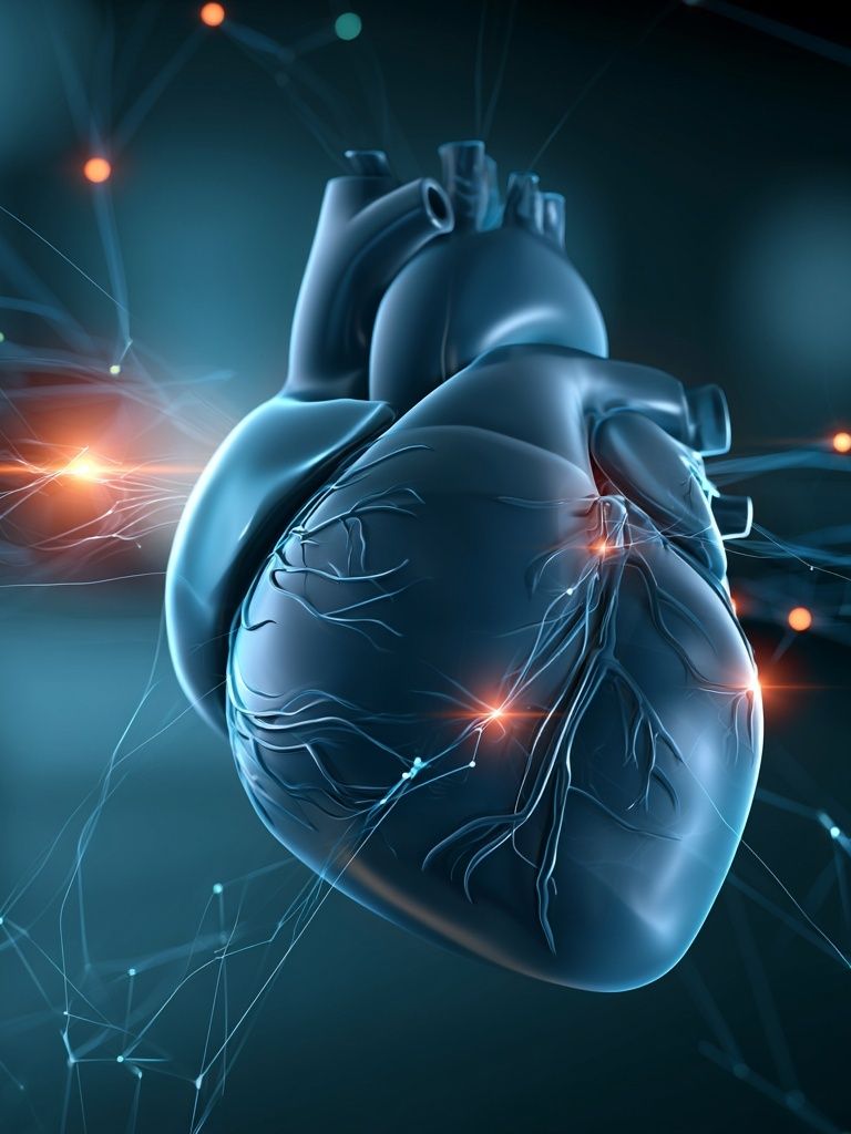 Digital Heart Anatomy Poster. poster detail