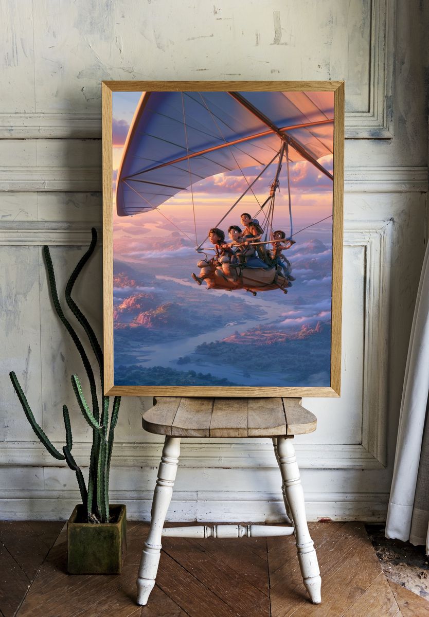 Animated Hang Glider Adventure Print. — room view 1
